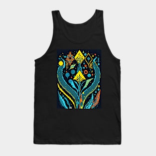 Abstract Colorful Tree Tank Top